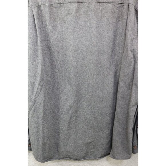 Duluth Trading Co. Long Sleeve Button Up Grey Shirt-Size 2XL-Relaxed Fit - Picture 9 of 10